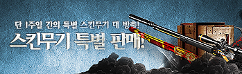 단 1주일 간의 스킨무기 특별 판매!
